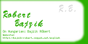 robert bajzik business card